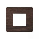 entice 2 module plate- Cinnamon Wood L T CB91102FA12 entice2moduleplate cinnamonwood cb91102fa12 front