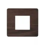 entice 2 module plate- Cinnamon Wood L T CB91102FA12 entice2moduleplate cinnamonwood cb91102fa12 front