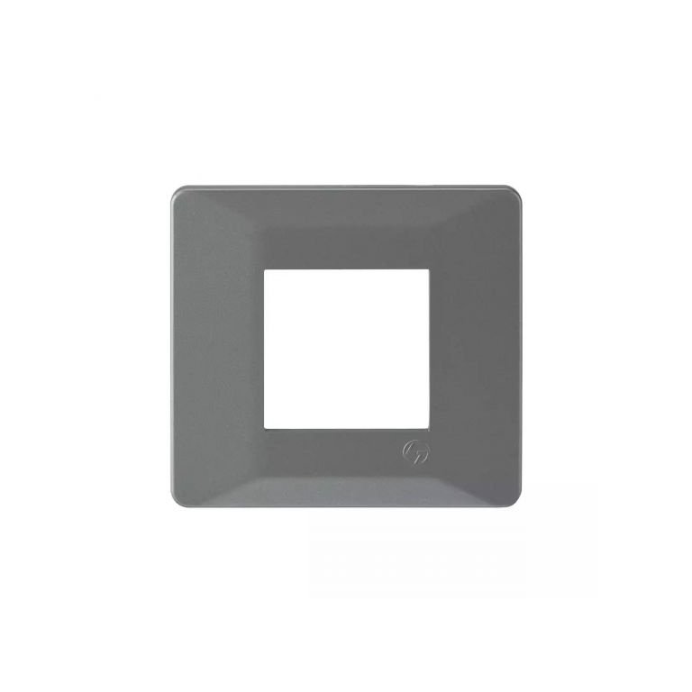 entice 2 module plate- Eco Grey L T CB91102FE11 entice2moduleplate ecogrey cb91102fe11 front