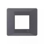 entice 2 module plate- Metallic Grey L T CB91102FM11 entice2moduleplate matalicgrey cb91102fm11 front
