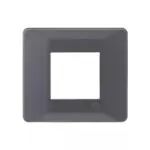 entice 2 module plate- Metallic Grey L T CB91102FM11 entice2moduleplate matalicgrey cb91102fm11 front