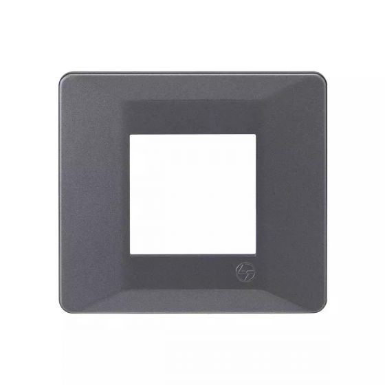 entice2moduleplate-matalicgrey_cb91102fm11_front.jpg entice 2 module plate- Metallic Grey L T CB91102FM11 entice2moduleplate matalicgrey cb91102fm11 front