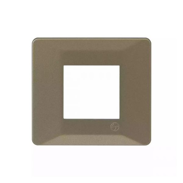 entice 2 module plate- Rustic Gold L T CB91102FR11 entice2moduleplate rusticgold cb91102fr11 front