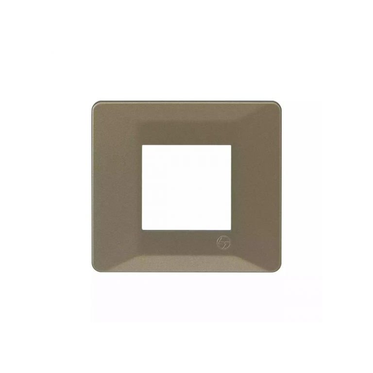 entice 2 module plate- Rustic Gold L T CB91102FR11 entice2moduleplate rusticgold cb91102fr11 front