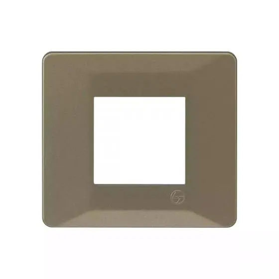 entice2moduleplate-rusticgold_cb91102fr11_front.jpg entice 2 module plate- Rustic Gold L T CB91102FR11 entice2moduleplate rusticgold cb91102fr11 front