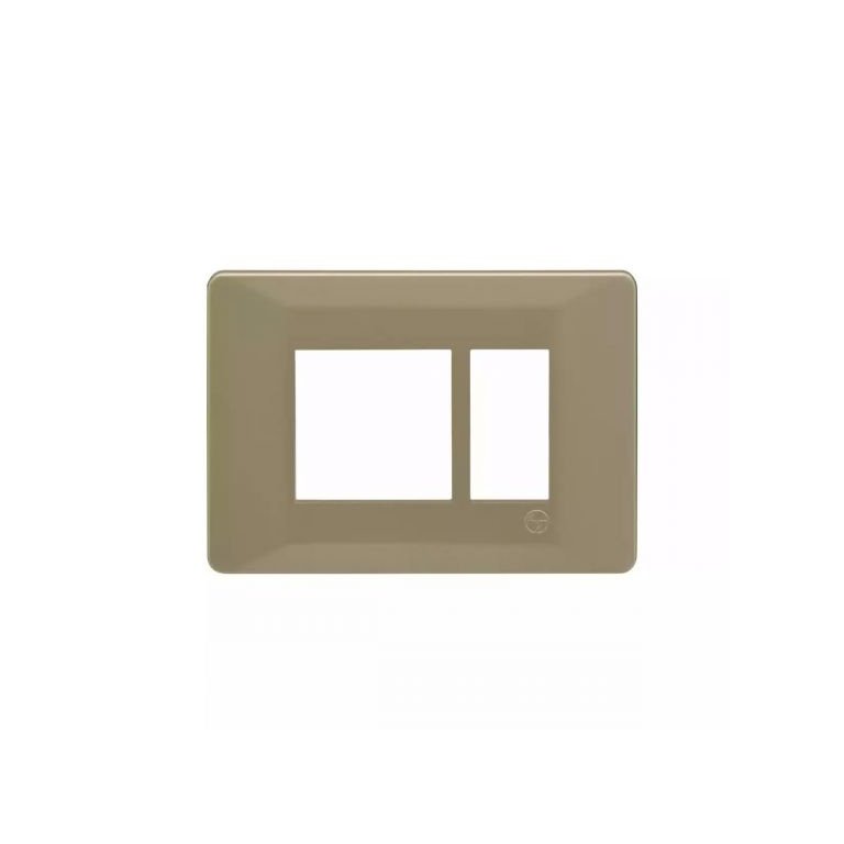 entice 3 module plate- Gold Rush L T CB91103FU11 entice3moduleplate goldrush cb91103fu11 front