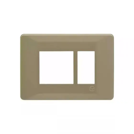 entice 3 module plate- Gold Rush L T CB91103FU11 entice3moduleplate goldrush cb91103fu11 front