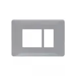 entice 3 module plate- Ice Silver L T CB91103FI11 entice3moduleplate icesilver cb91103fi11 front