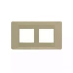 entice 4 module plate- Gold Rush L T CB91104FU11 entice4moduleplate goldrush cb91104fu11 front