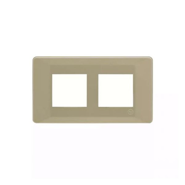 entice 4 module plate- Gold Rush L T CB91104FU11 entice4moduleplate goldrush cb91104fu11 front