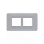 entice 4 module plate- Ice Silver L T CB91104FI11 entice4moduleplate icesilver cb91104fi11 front