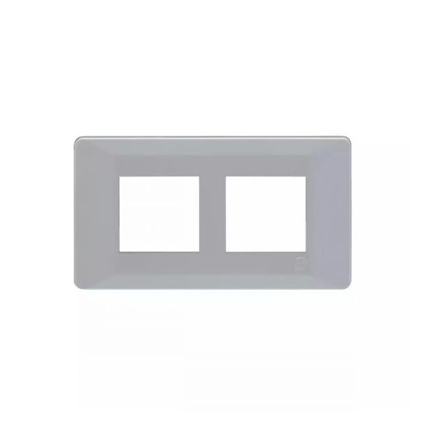 entice 4 module plate- Ice Silver L T CB91104FI11 entice4moduleplate icesilver cb91104fi11 front