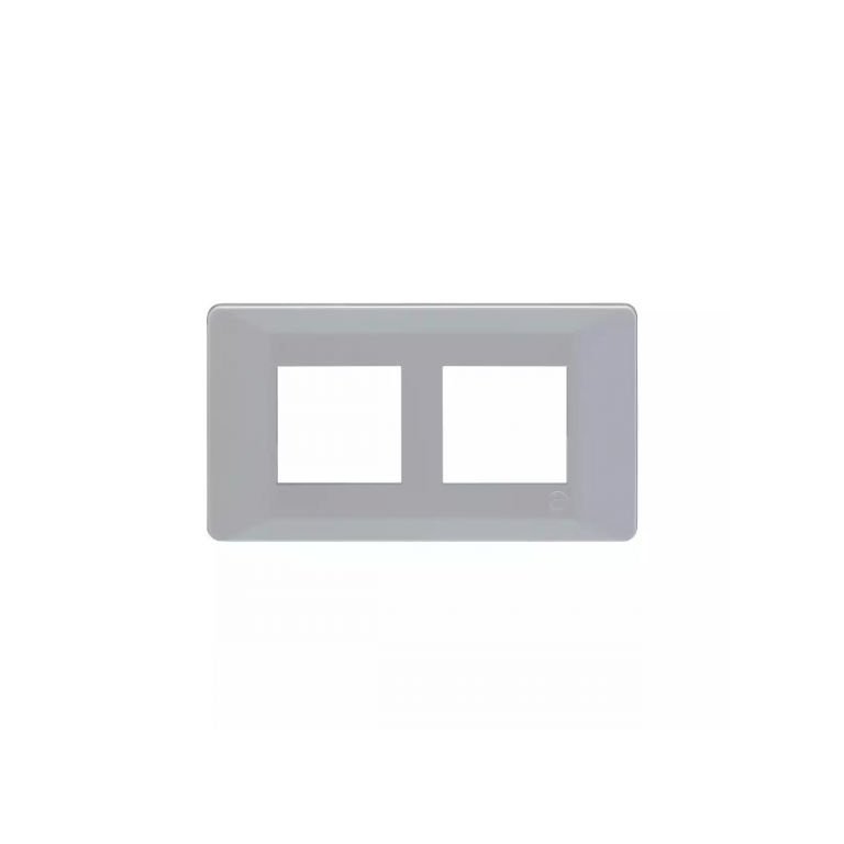 entice 4 module plate- Ice Silver L T CB91104FI11 entice4moduleplate icesilver cb91104fi11 front