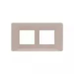 entice 4 module plate- Rose Gold L T CB91104FL11 entice4moduleplate rosegold cb91104fl11 front