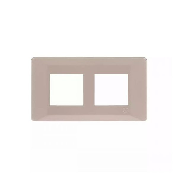 entice 4 module plate- Rose Gold L T CB91104FL11 entice4moduleplate rosegold cb91104fl11 front