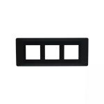 entice 6 module plate- Black Beauty L T CB91106FB11 entice6moduleplate blackbeauty cb91106fb11 front