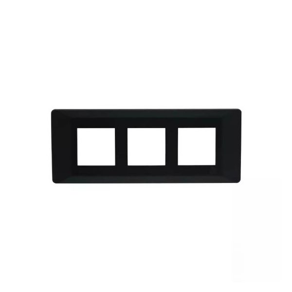 entice 6 module plate- Black Beauty L T CB91106FB11 entice6moduleplate blackbeauty cb91106fb11 front