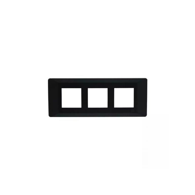 entice 6 module plate- Black Beauty L T CB91106FB11 entice6moduleplate blackbeauty cb91106fb11 front