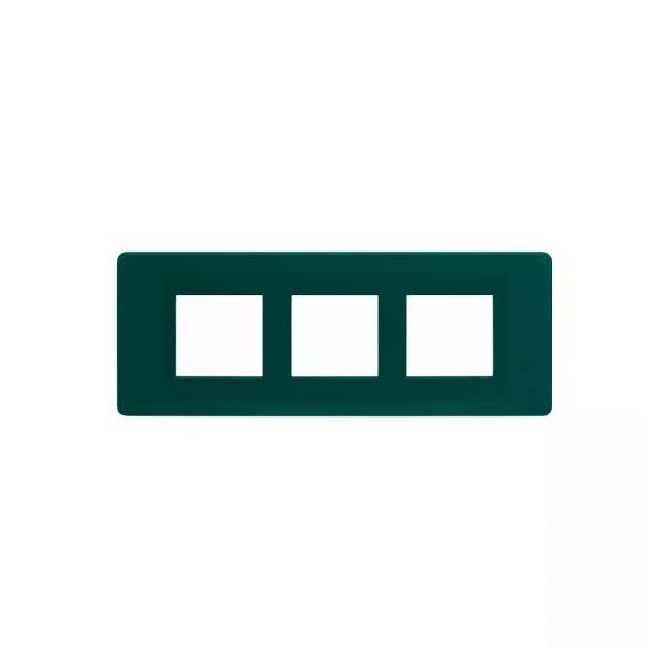 entice 6 module plate- Bottle Green L T CB91106FD11 entice6moduleplate bottlegreen cb91106fd11 front