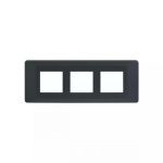 entice 6 module plate- Charcoal Grey L T CB91106FG11 entice6moduleplate charcoalgrey cb91106fg11 front