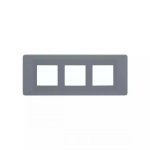 entice 6 module plate- Eco Grey L T CB91106FE11 entice6moduleplate ecogrey cb91106fe11 front