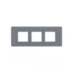entice 6 module plate- Eco Grey L T CB91106FE11 entice6moduleplate ecogrey cb91106fe11 front