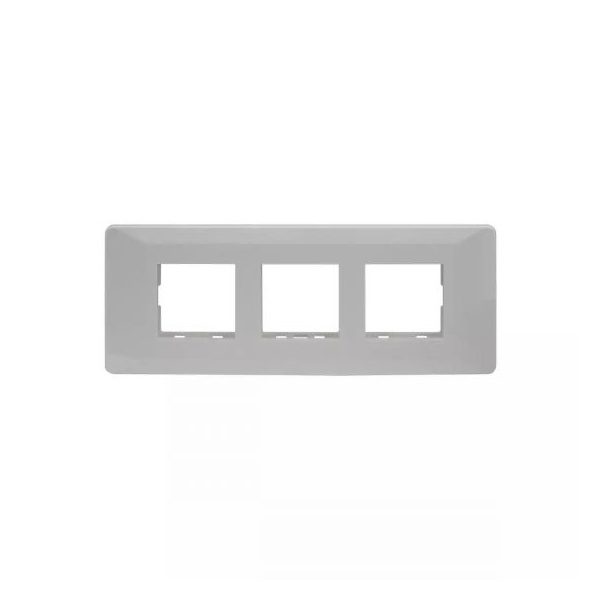 entice 6 module grid frame 6 Module Cover White L T CB91106FW00 entice6moduleplate framecover cb91106fw00 front