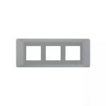 entice 6 module plate- Ice Silver L T CB91106FI11 entice6moduleplate icesilver cb91106fi11 front