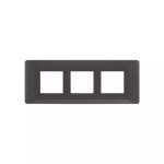 entice 6 module plate- Metallic Grey L T CB91106FM11 entice6moduleplate metallicgrey cb91106fm11 front