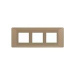 entice 6 module plate- Rustic Gold L T CB91106FR11 entice6moduleplate rusticgold cb91106fr11 front
