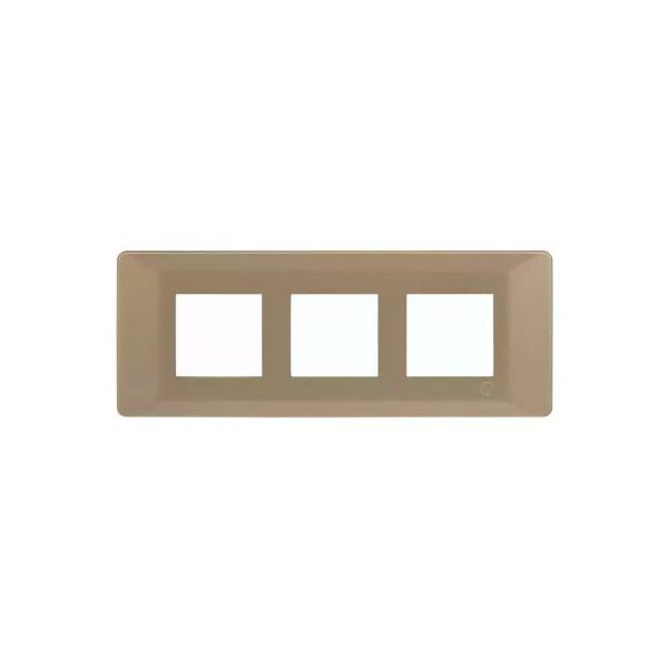 entice 6 module plate- Rustic Gold L T CB91106FR11 entice6moduleplate rusticgold cb91106fr11 front