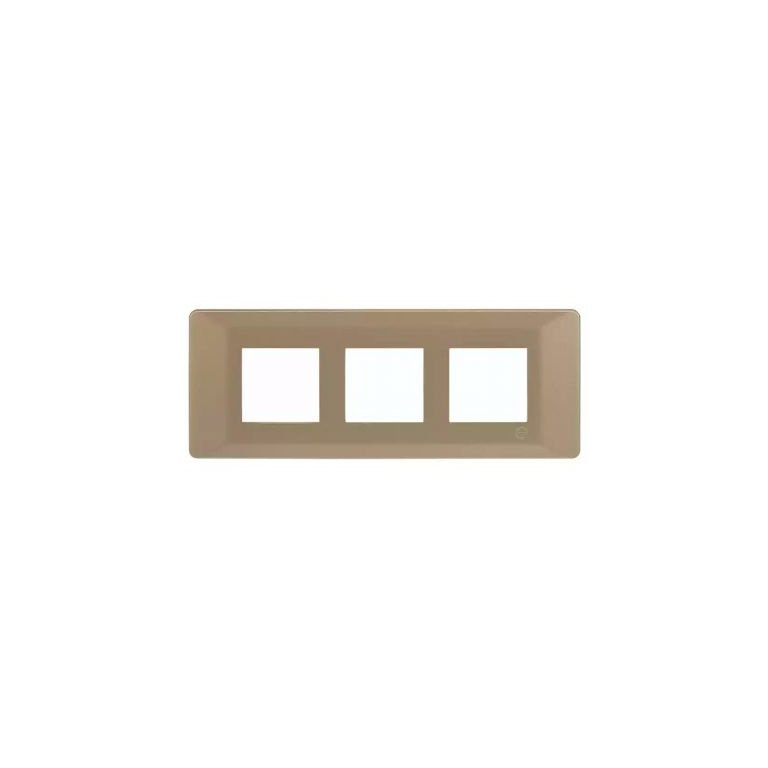 entice 6 module plate- Rustic Gold L T CB91106FR11 entice6moduleplate rusticgold cb91106fr11 front