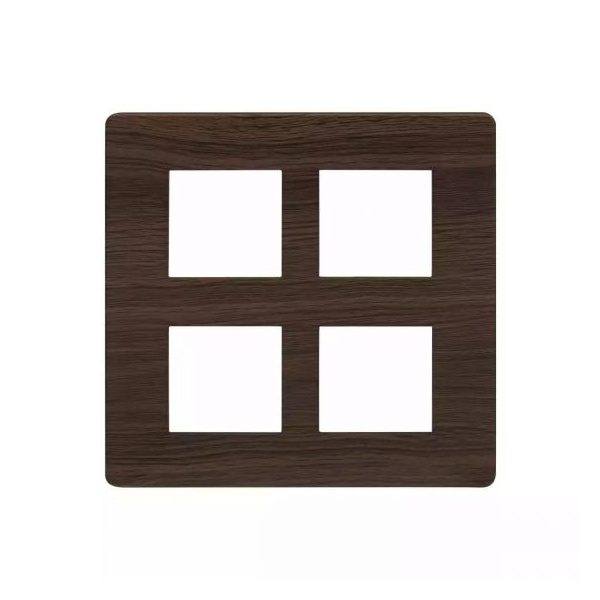entice 8 M plate Square- Cinnamon Wood L T CB91208FA12 entice8mplatesquare cinnamonwood cb91208fa12 front