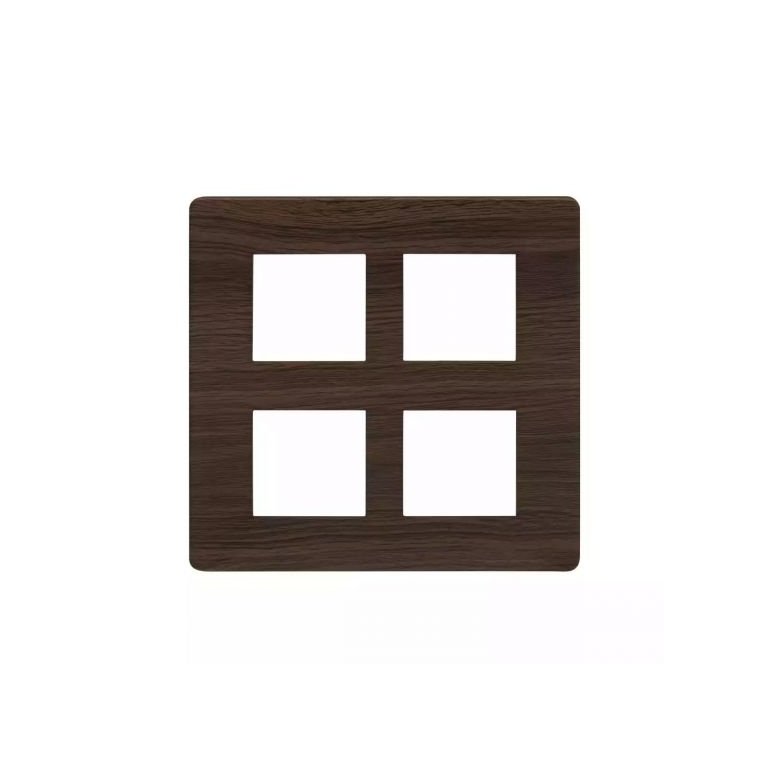 entice 8 M plate Square- Cinnamon Wood L T CB91208FA12 entice8mplatesquare cinnamonwood cb91208fa12 front