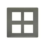 entice 8 M plate Square- Eco Grey L T CB91208FE11 entice8mplatesquare ecogrey cb91208fe11 front