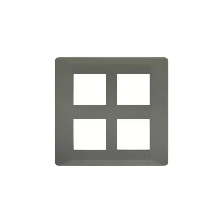 entice 8 M plate Square- Eco Grey L T CB91208FE11 entice8mplatesquare ecogrey cb91208fe11 front