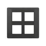 entice 8 M plate Square- Metallic Grey L T CB91208FM11 entice8mplatesquare metallicgrey cb91208fm11 front
