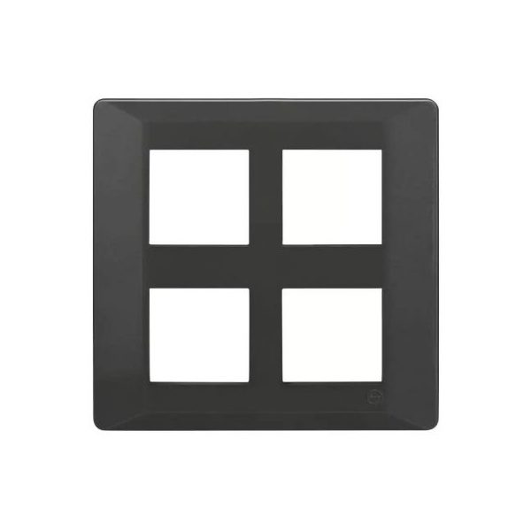 entice 8 M plate Square- Metallic Grey L T CB91208FM11 entice8mplatesquare metallicgrey cb91208fm11 front