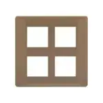 entice 8 M plate Horztl- Rustic Gold L T CB91108FR11 entice8mplatesquare rusticgold cb91108fr11 front