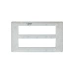 entice 16 module plate- Ice Silver L T CB91116FI11 entice 16 module plate ice silver cb91116fi11 back