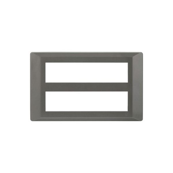 entice 16 module plate- Metallic Grey L T CB91116FM11 entice 16 module plate metallic grey cb91116fm11 front