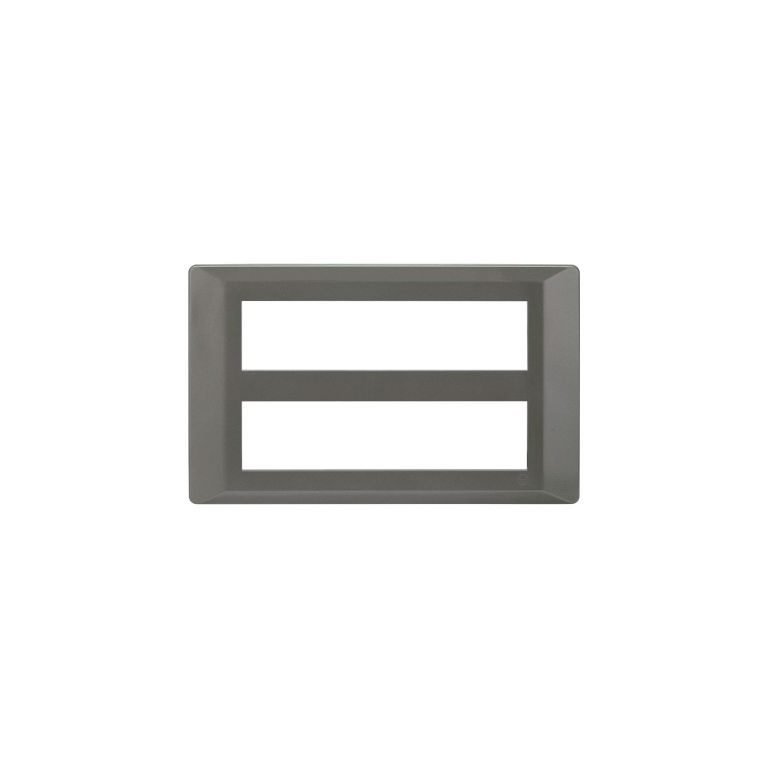 entice 16 module plate- Metallic Grey L T CB91116FM11 entice 16 module plate metallic grey cb91116fm11 front