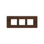 entice 6 module plate- Cinnamon Wood L T CB91106FA12 entice 6 module plate cinnamon wood cb91106fa12 front