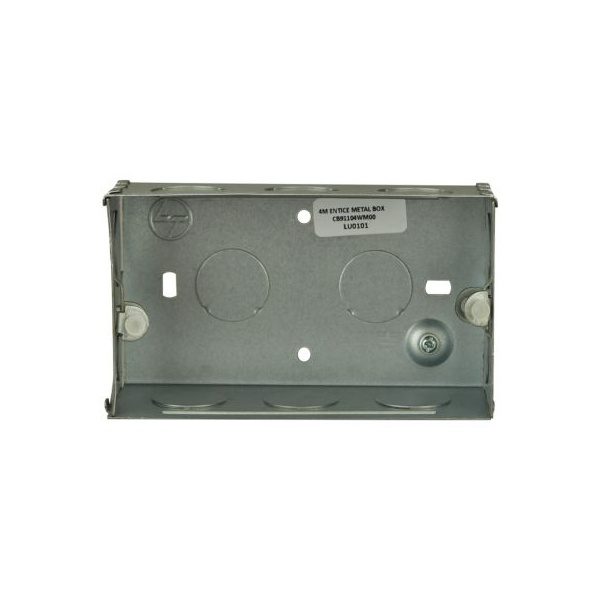 entice GI Metal Box- 4 Module L T CB91104WM00 entice gi metal box 4 module cb91104wm00 front 1