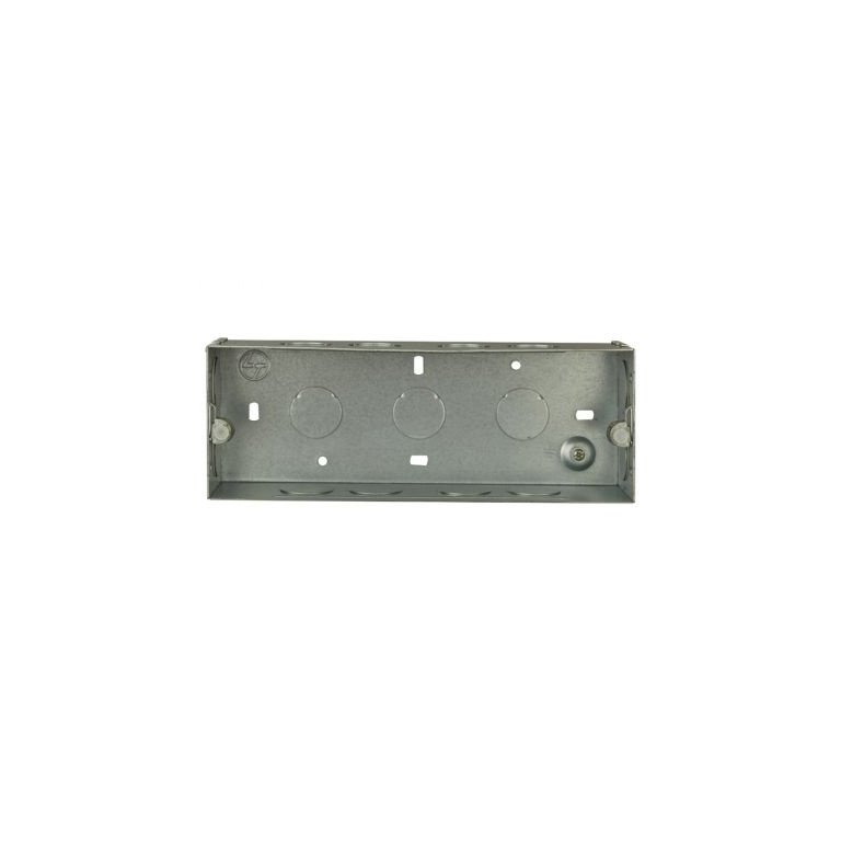 entice GI Metal Box- 6 Module L T CB91106WM00 entice gi metal box 6 module cb91106wm00 front