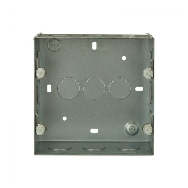 entice GI Metal Box- 8 Module Square L T CB91208WM00 entice gi metal box 8 module square cb91208wm00 front