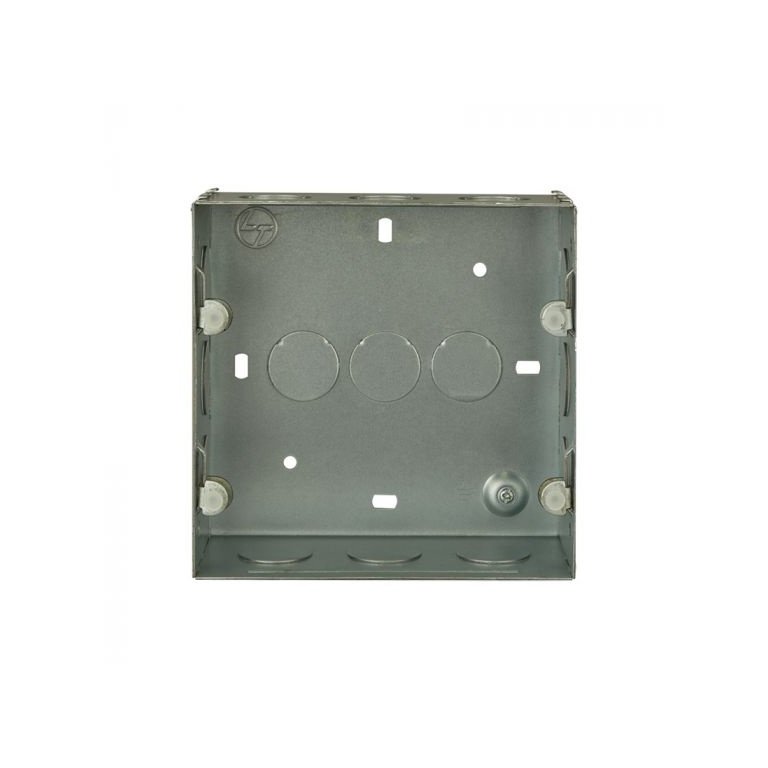 entice GI Metal Box- 8 Module Square L T CB91208WM00 entice gi metal box 8 module square cb91208wm00 front