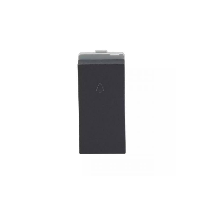 entice Bell Push 10A 1M Cha Grey L T CB91101BG10 enticebellpush10a1m chagrey cb91101bg10 front