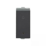 entice bell push 10A ind 1M Cha Grey L T CB91301BG10 enticebellpush10aind1m chagrey cb91301bg10 front