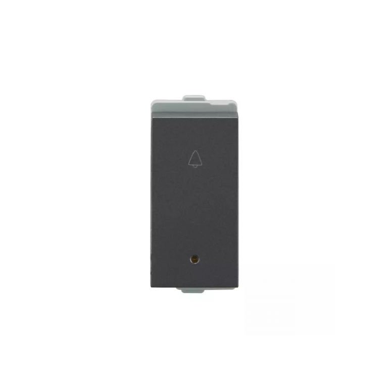 entice bell push 10A ind 1M Cha Grey L T CB91301BG10 enticebellpush10aind1m chagrey cb91301bg10 front